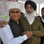 Izhar Alam (L) and Parkash Singh Badal (R)