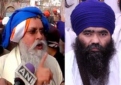 Giani Iqbal Singh (L) - Baba Harnam Singh Dhumma (R)