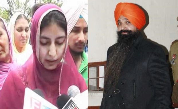 Kamaldeep Kaur (L) - Balwant Singh Rajoana (R)