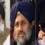 Parkash Singh Badal (L), Sukhbir Badal (C), Arvind Kejriwal (R) - [File Photos]