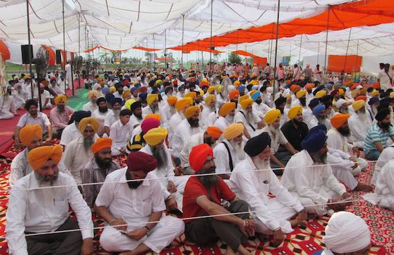A view of gathering at Bapu Tarlok SIngh's bhog