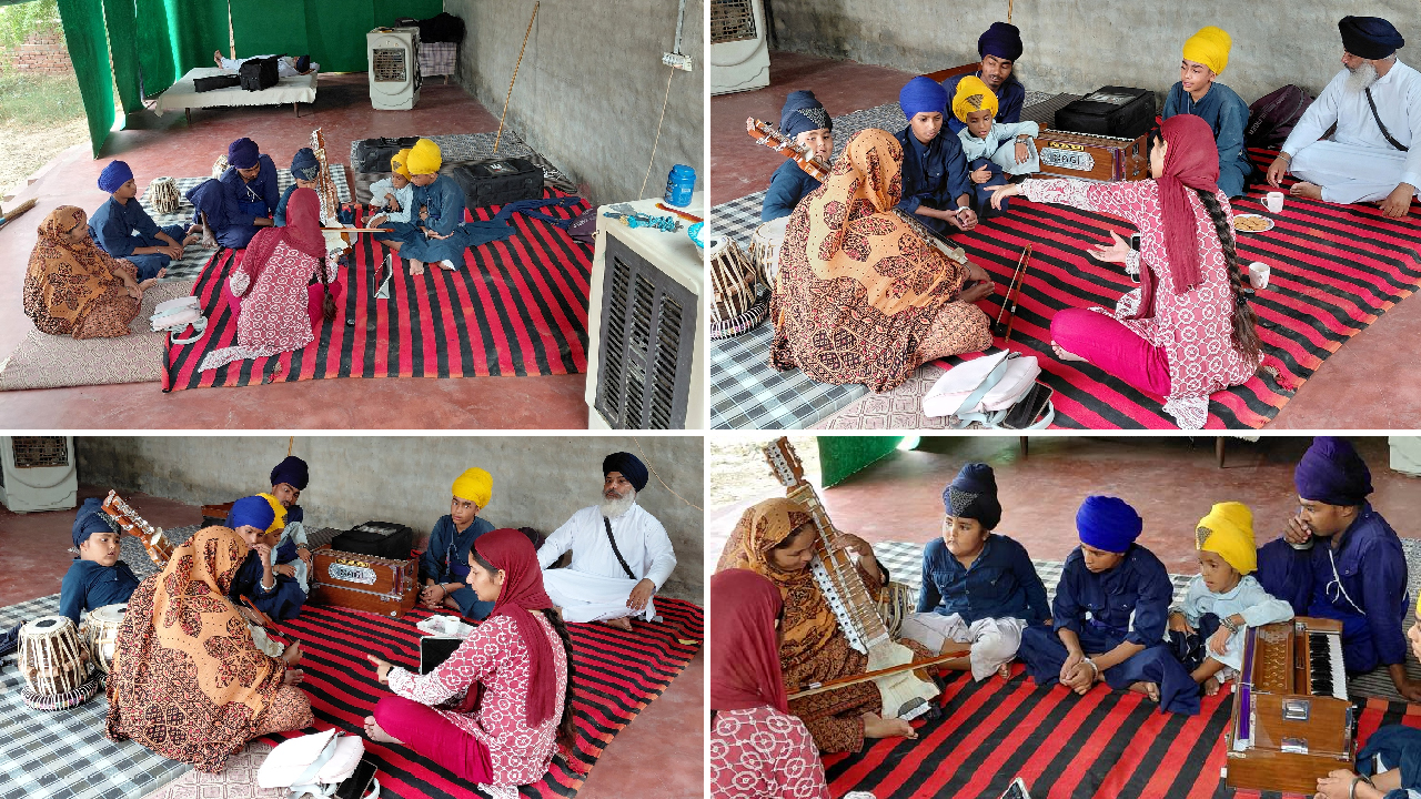 Lakhi Jangal Khalsa Jatha Holding Month-Long Gurmat Sangeet Pathshala at Talwandi Sabo