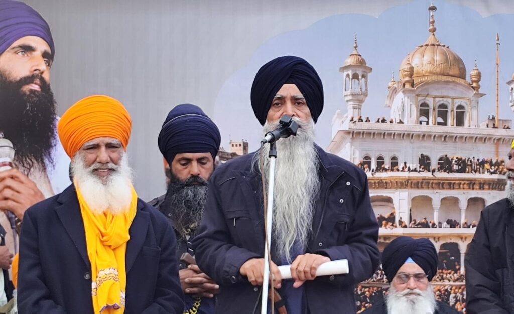 Panth Sewak Bhai Daljit Singh addressing the gathering on 40th anniversary of Sarbat Khalsa 1986 at Amritsar