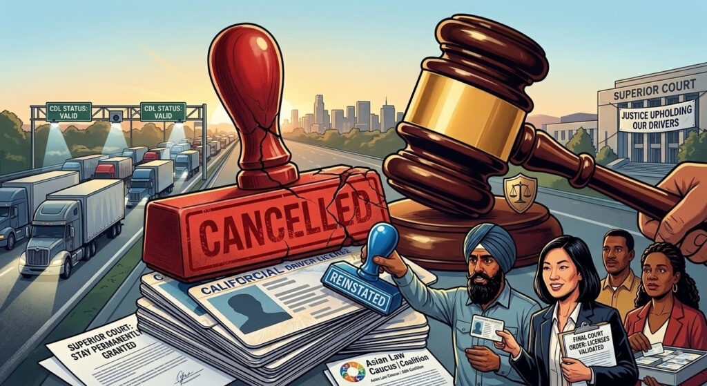 Civil Rights Groups File Emergency Order to Halt Mass CA-DMV CDL Cancellations