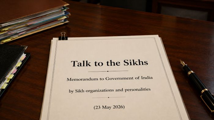 Talk to the Sikhs Memorandum to Government of India by Sikh bodies and personalities 23 May 2026