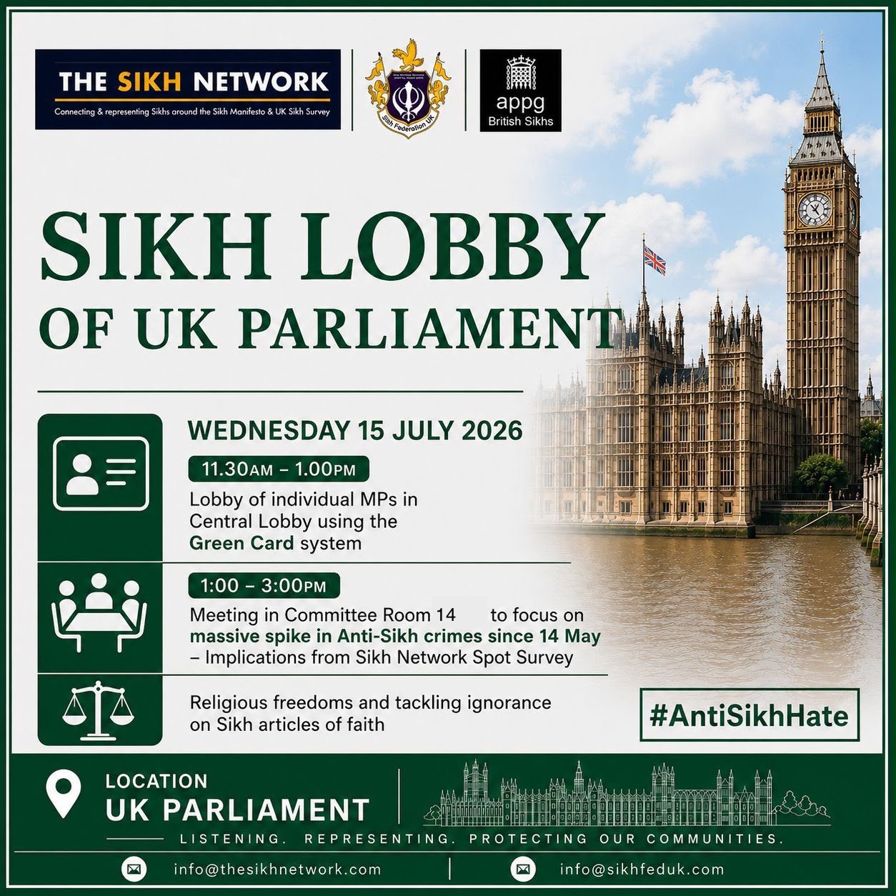 Government silence on massive spike in Anti-Sikh hate crimes to be challenged in Parliament