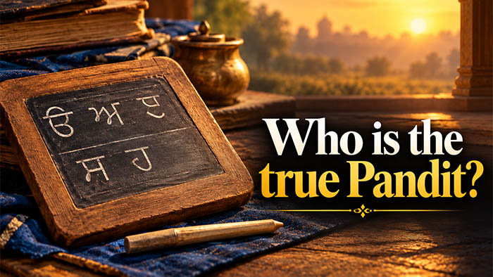 Who is the true Pandit?